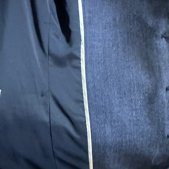 2/$30 Banana Republic Wool Blend Navy Vest Size 4 - Picture 7 of 7